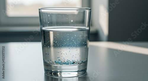 Contaminated Water: Microplastics in Drinking Glass