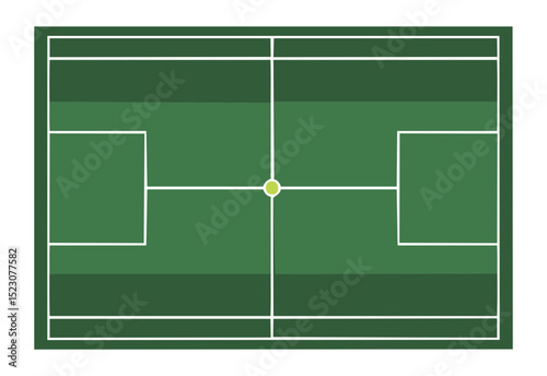 Olive Green Football Field - top view