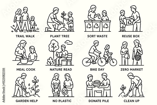 Community activities: environmental care and family engagement