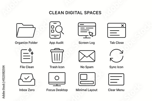 Clean digital spaces: organize, audit, and optimize icons for digital efficiency