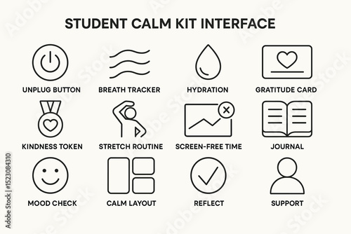 Calm kit interface for students: tools for relaxation and mindfulness