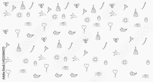 birthday party background vector