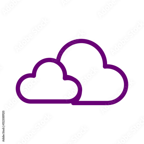Cloud Storage Icon Representing Data Backup, Online Access and Digital Network for Saving Files Remotely