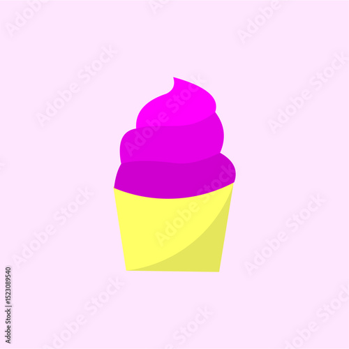 pink ice cream cone