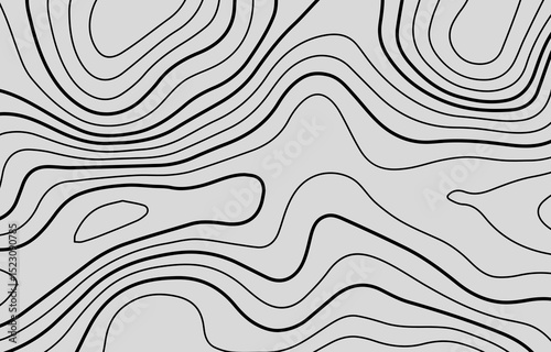 Fototapeta Naklejka Na Ścianę i Meble -  Abstract seamless black and white wave pattern for textile decoration