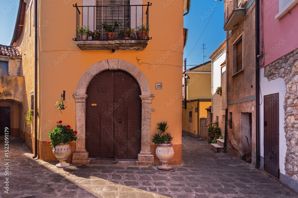 Fototapeta premium view of the village of Sarconi, Potenza province, Basilicata