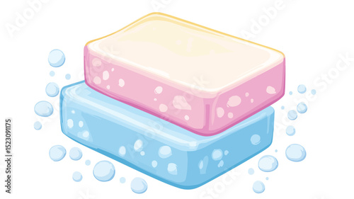Bar of Soap Vector Isolated Vector Illustration