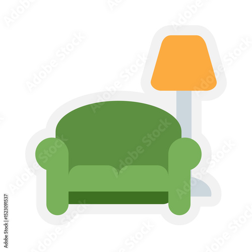 Couch and Lamp