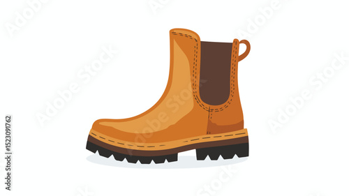 Boots Icon Vector Illustration Isolated - Trendy Fashion Footwear Design