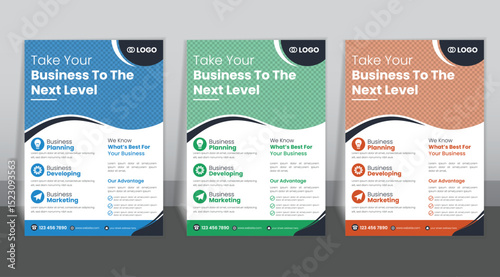 A4 Editable Business Flyer Design – Eye-Catching, Creative & Professional EPS Template for Digital Marketing or Corporate Use