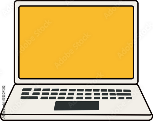 laptop vector illustraion for presentation
