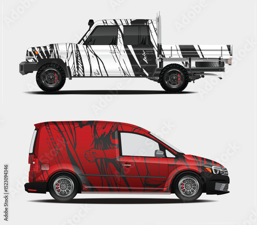 Custom Vehicle Wraps Designs for Truck and Van