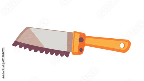 Professional Hand Saw Icon Vector Isolated for Design Projects and Carpentry Illustrations