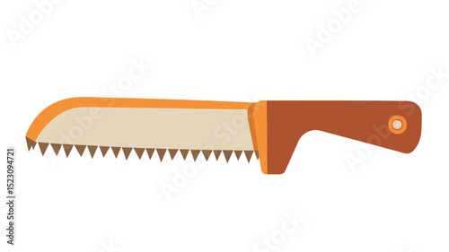 Professional Hand Saw Icon Vector Isolated for Design Projects and Carpentry Illustrations