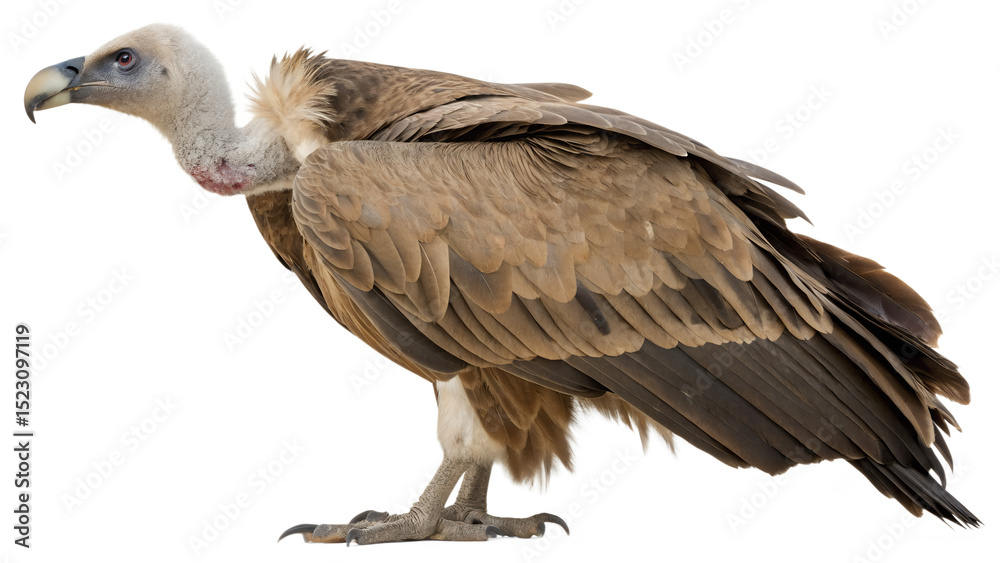 Fototapeta premium eagle in flight on white background 