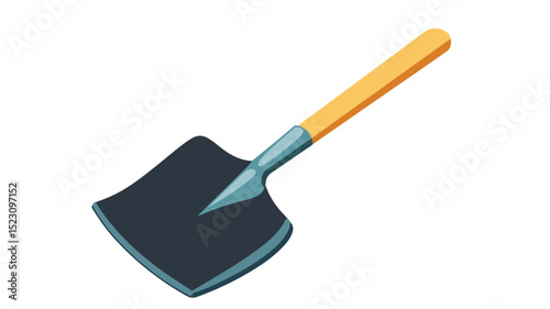 Flat Vector Shovel Icon Illustration Isolated for Landscaping Tools Design