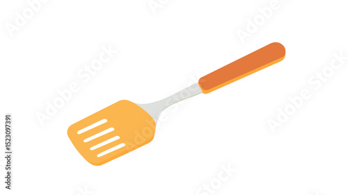 Modern Vector Illustration of Kitchen Spatula Flat Icon in Isometric Style