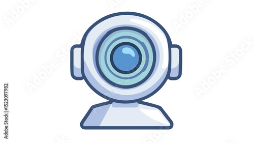 Professional Webcam Icon Vector Isolated Illustration for Design Projects