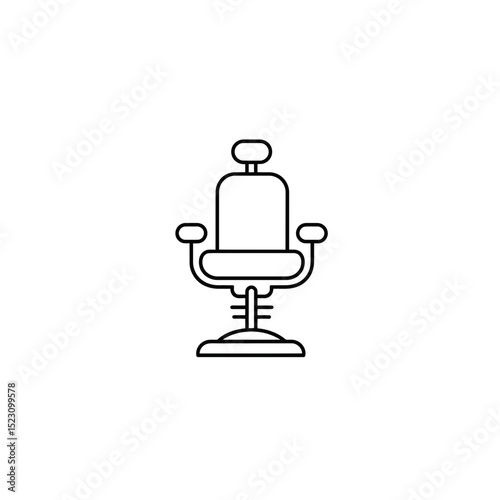 Iconic chair stands alone professionally in minimalist studio graphic