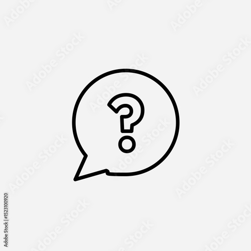 Doubts button set icon,sign,symbol,pictogram isolated