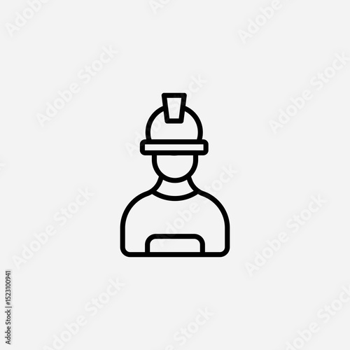 Worker set icon,sign,symbol,pictogram isolated