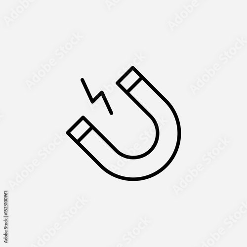 Magnet set icon,sign,symbol,pictogram isolated
