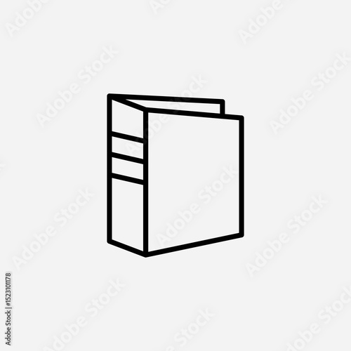Binder set icon,sign,symbol,pictogram isolated