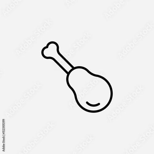 Meat set icon,sign,symbol,pictogram isolated