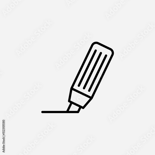 Highlighter set icon,sign,symbol,pictogram isolated