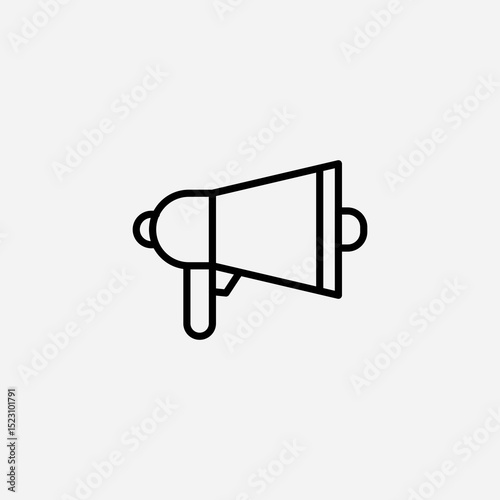 Megaphone set icon,sign,symbol,pictogram isolated