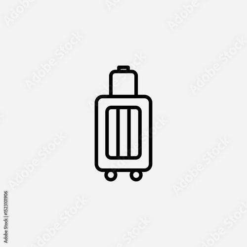 Luggage set icon,sign,symbol,pictogram isolated