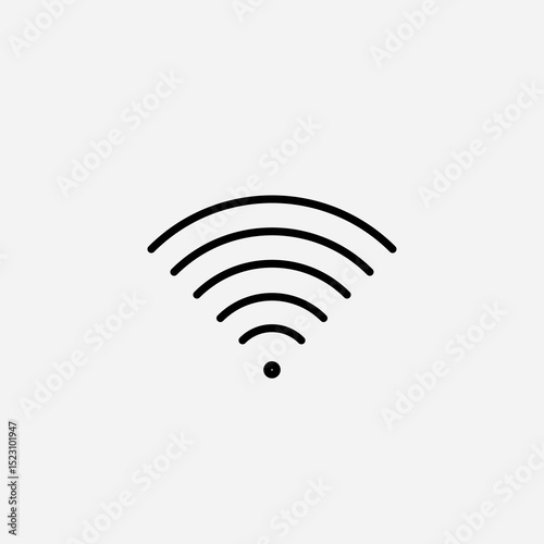 Wifi set icon,sign,symbol,pictogram isolated