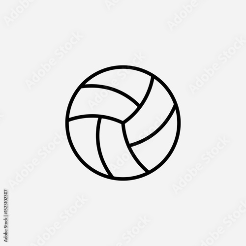 Volley ball set icon,sign,symbol,pictogram isolated