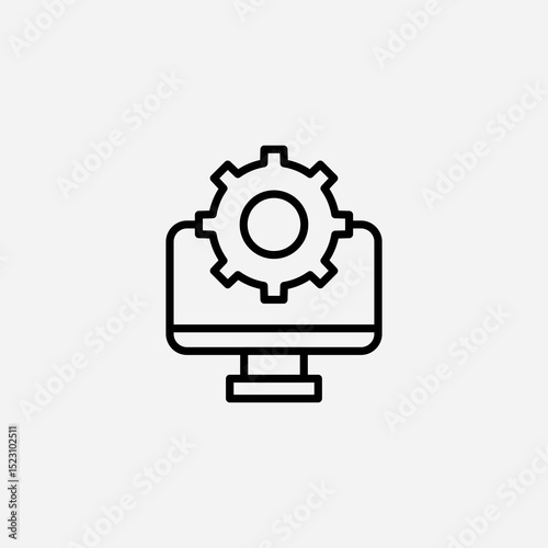 Web development set icon,sign,symbol,pictogram isolated