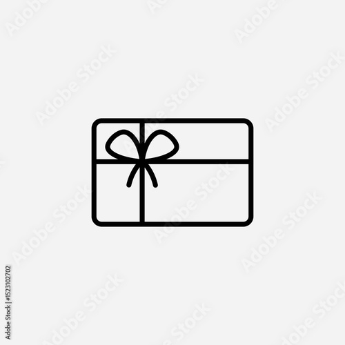 Gift card set icon,sign,symbol,pictogram isolated