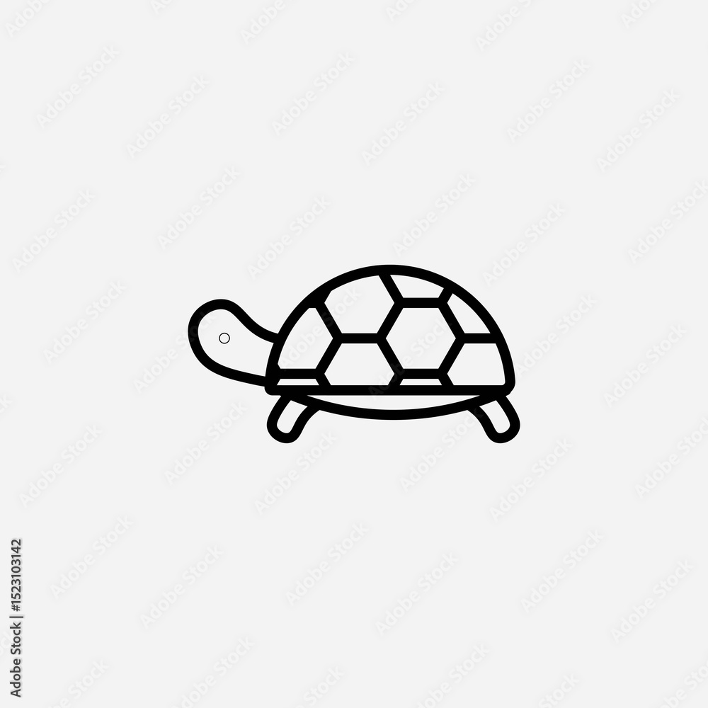 Obraz premium Tortoise set icon,sign,symbol,pictogram isolated