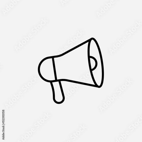 Megaphone set icon,sign,symbol,pictogram isolated