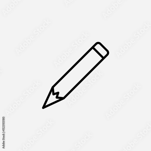 Pencil set icon,sign,symbol,pictogram isolated