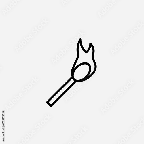 Matches set icon,sign,symbol,pictogram isolated