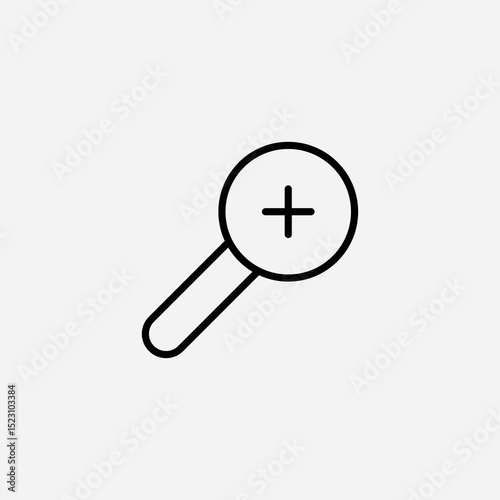 Zoom in set icon,sign,symbol,pictogram isolated