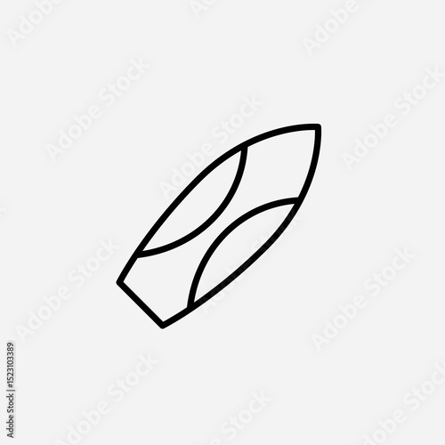 Surf board set icon,sign,symbol,pictogram isolated