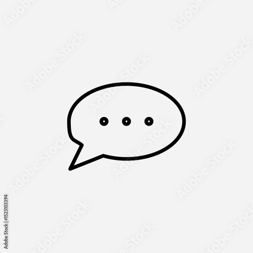 Chat set icon,sign,symbol,pictogram isolated