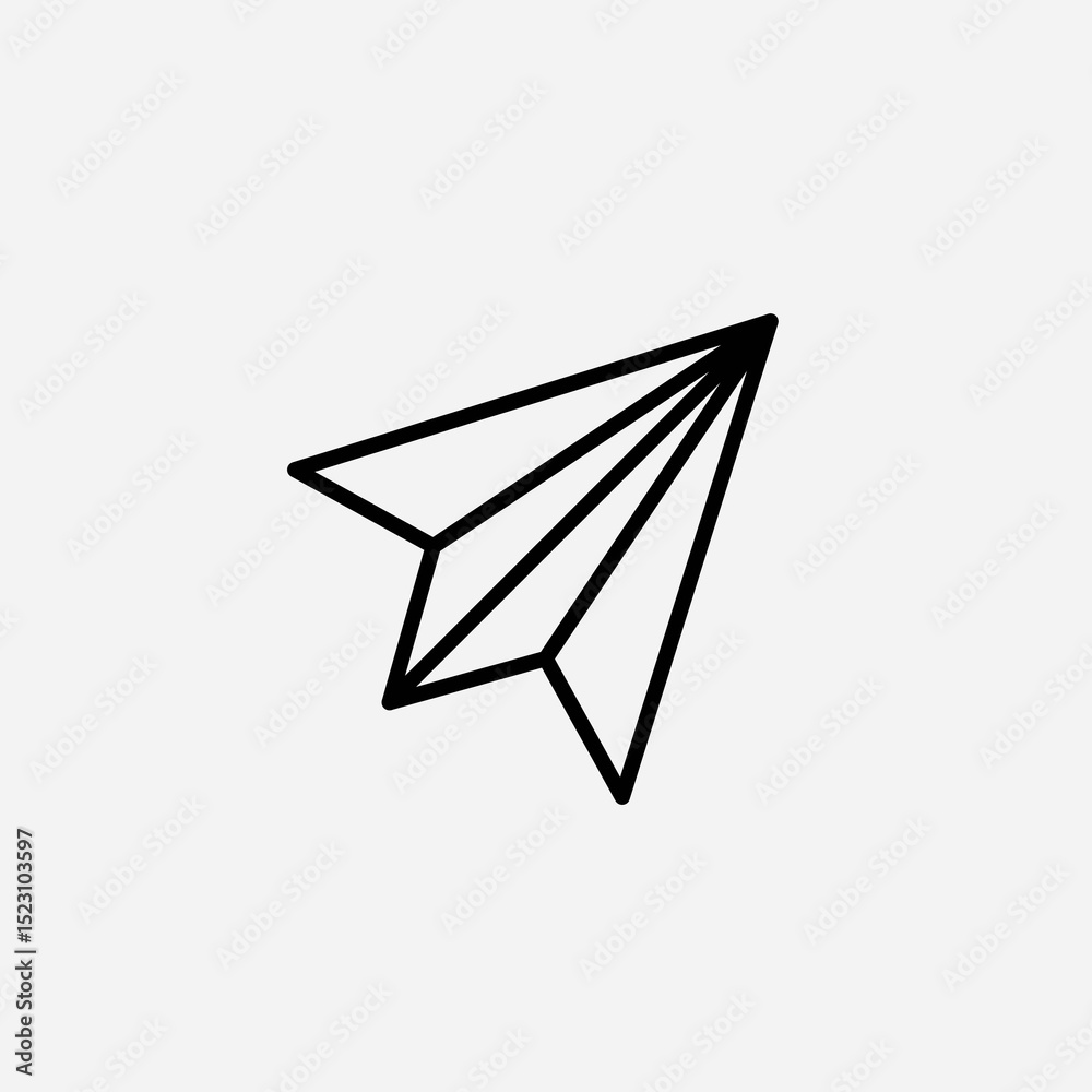 Paper plane set icon,sign,symbol,pictogram isolated Paper plane set icon,sign,symbol,pictogram isolated