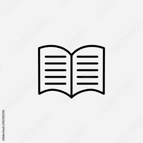 Book set icon,sign,symbol,pictogram isolated