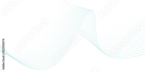 Abstract blue wave vector banner template