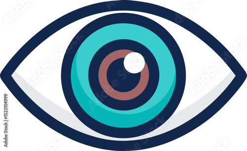  Eye icon vector ,white background
