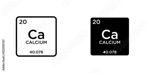 Calcium icon, single simple vector illustration, good for all purposes, Isolated on white background.