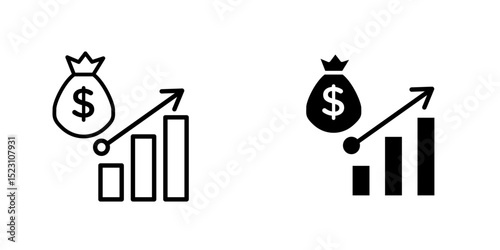 fiscal policy icon. Trendy modern flat linear vector fiscal policy icon on white background from thin line Fiscal policy collection, outline vector illustration