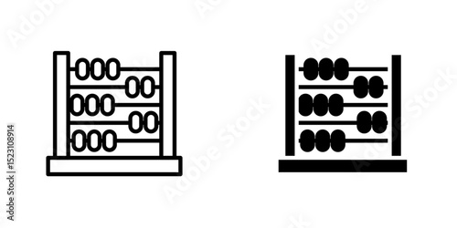 Abacus icon, Abacus icon vector illustration logo template for many purpose. Isolated on white background.