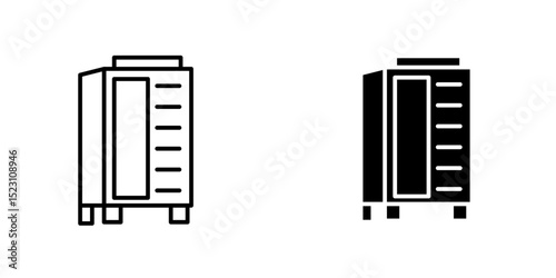 Infrared heat cabin icon, Infrared heat cabin icon. Trendy modern flat linear vector Infrared heat cabin icon on white background from thin line sauna collection, editable outline stroke 